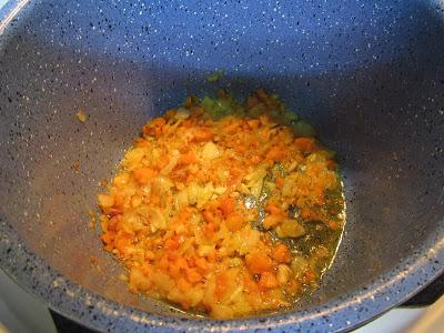 Garbanzos con gambas y arroz olla GM