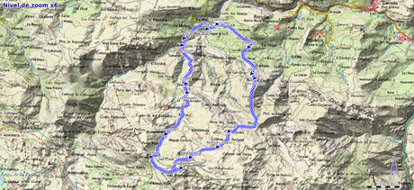 Mapa de la ruta al Jascal por Semuñón