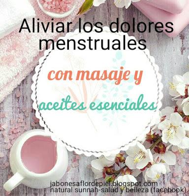 Aliviar los dolores menstruales-masaje con aceites esenciales