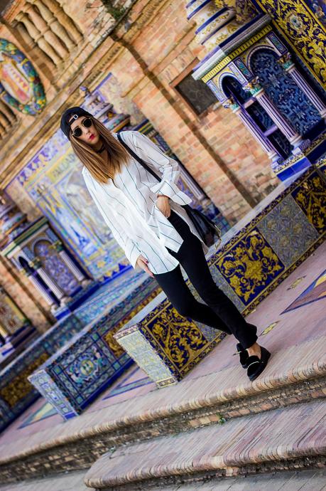 SEVILLA- Look 2- Plaza España: Vuelta A Mis Básicos