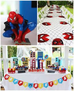 Spider Man Birthday Party Decor Ideas.