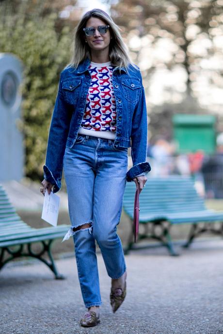 Paris Fashion Week Street Style: denim y más denim