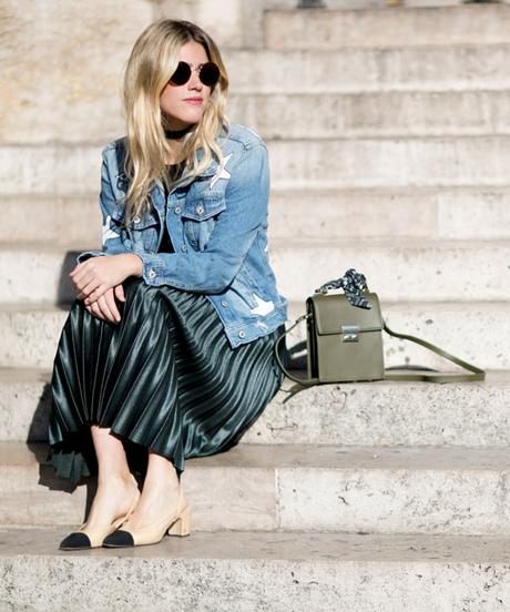 Paris Fashion Week Street Style: denim y más denim