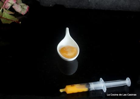 Yema de Huevo, Salsa de Calamar en su Tinta o de Tomate, cocina a la inversa #CookingTheChef Yema de Huevo, Salsa de Calamar en su Tinta o de Tomate, cocina a la inversa #CookingTheChef