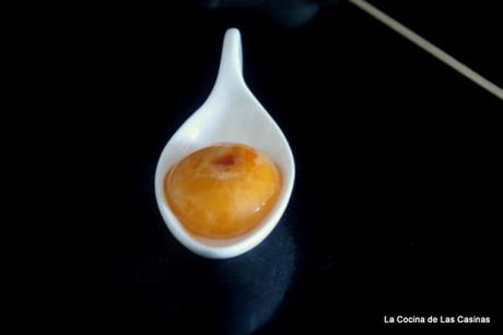 Yema de Huevo, Salsa de Calamar en su Tinta o de Tomate, cocina a la inversa #CookingTheChef Yema de Huevo, Salsa de Calamar en su Tinta o de Tomate, cocina a la inversa #CookingTheChef