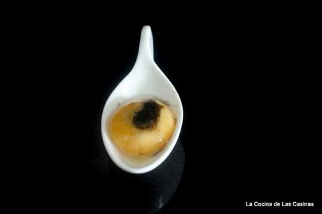 Yema de Huevo, Salsa de Calamar en su Tinta o de Tomate, cocina a la inversa #CookingTheChef Yema de Huevo, Salsa de Calamar en su Tinta o de Tomate, cocina a la inversa #CookingTheChef