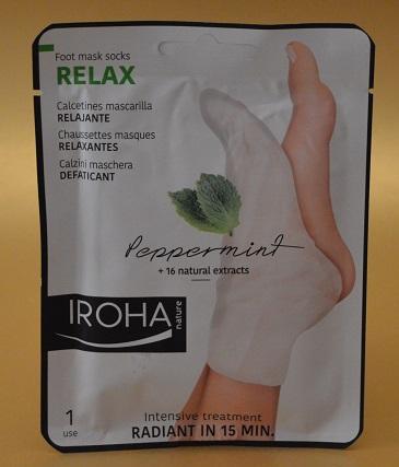 Los calcetines – mascarilla “Relax & Hidratación Menta” de IROHA NATURE – para mimar los pies y las uñas