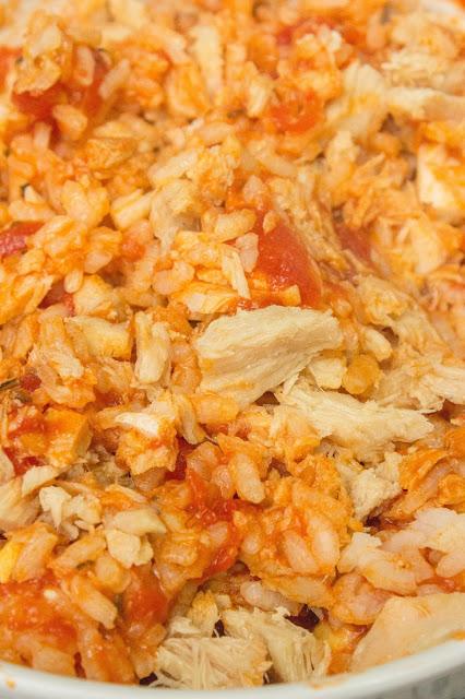 Arroz fit expres en Thermomix con tomate, atún y huevo Arroz fit expres en Thermomix con tomate, atún y huevo