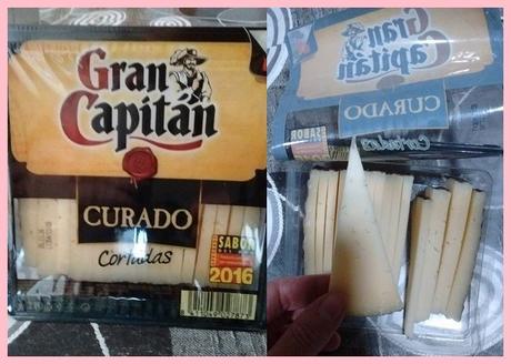 Probando el queso curado Gran Capitán 