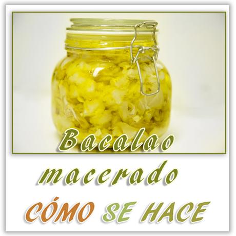 BACALAO MACERADO CON ACEITE DE OLIVA Y AJO