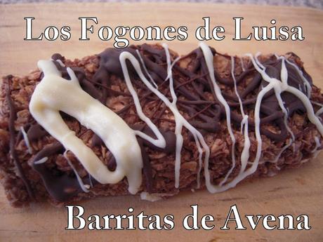 BARRITAS DE AVENA CON TOQUE DE CHOCOLATE
