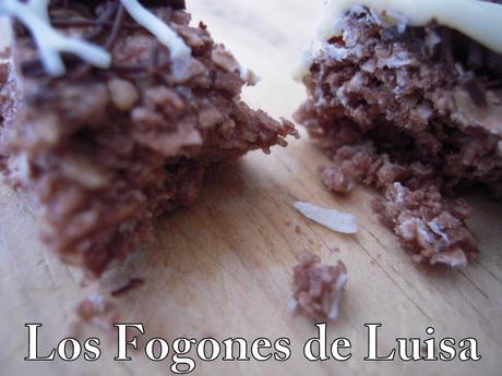 BARRITAS DE AVENA CON TOQUE DE CHOCOLATE