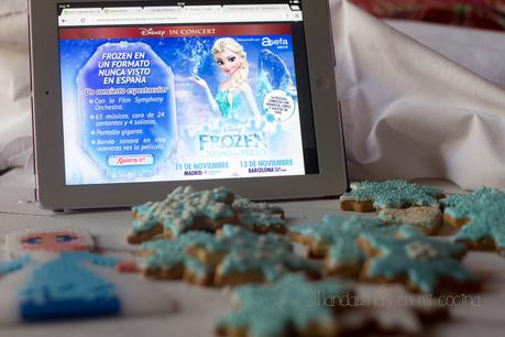 como preparar galletas decoradas de frozen reino del hielo