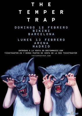 The Temper Trap en febrero de 2017 en Barcelona y Madrid The Temper Trap en febrero de 2017 en Barcelona y Madrid
