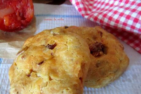 Cookies con chorizo y nueces Cookies con chorizo y nueces
