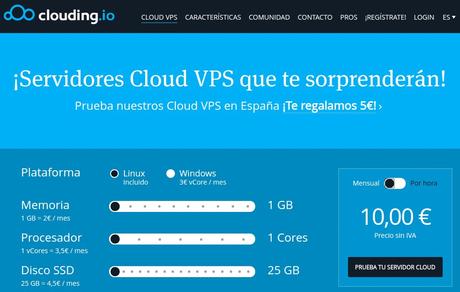 Probamos los VPS Cloud de Clouding.io