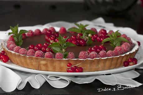 Tarta de Crema de Queso y Chocolate