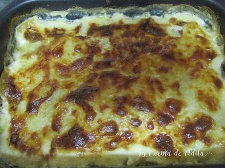 Graten de patatas bacon y queso Graten de patatas bacon y queso