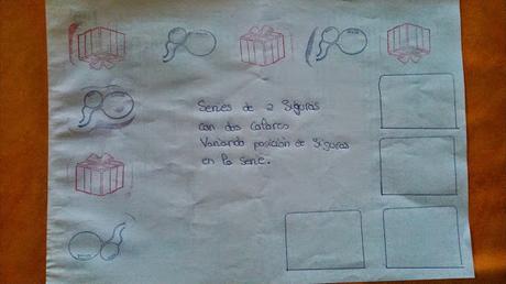 Series de dos figuras y dos colores juego de sellos