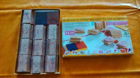 Aprender series con las figuras de los sellos Juego de sellos infantil Lidl