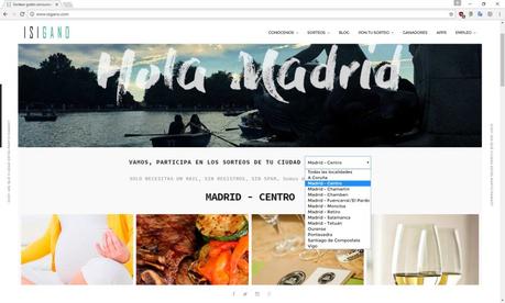 Isigano: sorteos gratis de productos de los comercios de tu zona isigano01