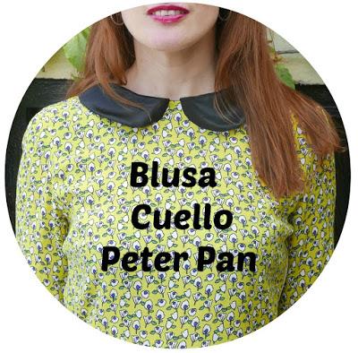 Blusa mujer cuello Peter Pan