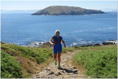 Running y pulpo en la Isla de Ons (Galicia)