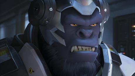 Un streamer juega a Overwatch con Winston con plátanos Un streamer juega a Overwatch con Winston con plátanos