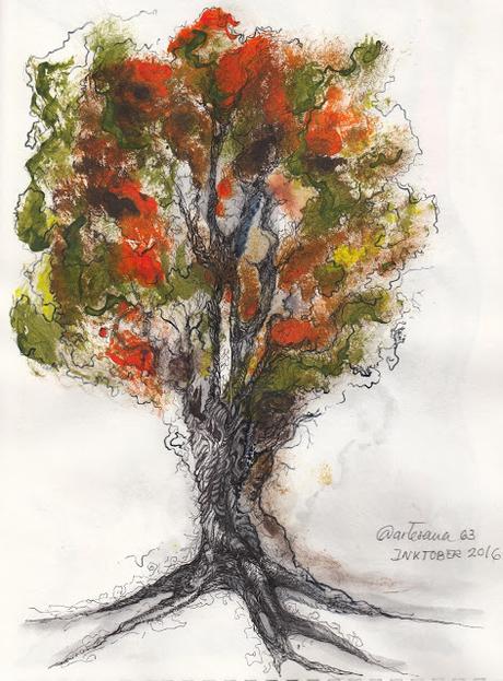 #InkToberspain2016 ...De retos, tintas, imaginación, liberación y disfrute... #reto 14 TREE #InkToberspain2016 ...De retos, tintas, imaginación, liberación y disfrute... #reto 14 TREE