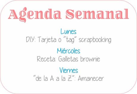 Agenda Semanal 17/10 - 23/10