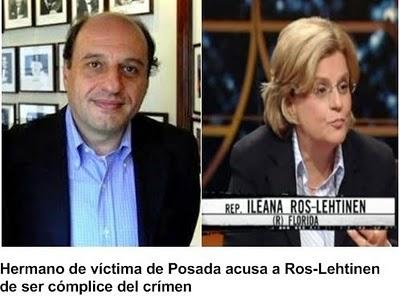 Hermano de víctima de Posada acusa a Ros-Lehtinen de ser complice del crimen Hermano de víctima de Posada acusa a Ros-Lehtinen de ser complice del crimen
