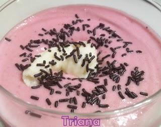 Mousse con fresones de Palos Mousse con fresones de Palos