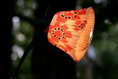 LAMPARAS DE JARDÍN CON MOLDES DE MAGDALENAS