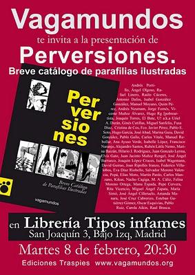 Presentación de Perversiones. Breve catálogo de parafilias ilustradas en Madrid y Málaga.