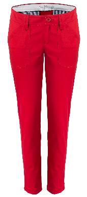 pantalones rojos MANGO