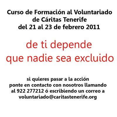 Curso Voluntariado Cáritas Tenerife