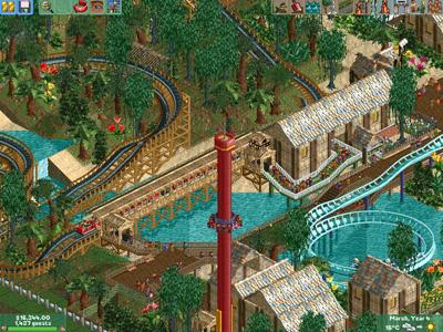 Roller Coaster Tycoon - Atención: Solo para empresarios frustrados.