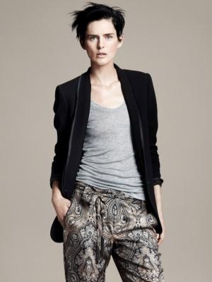 Stella Tennant, imagen de Zara, Spring/Summer 2011. Lookbook