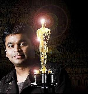 A.R Rahman en la entrega de Premios de los Oscars