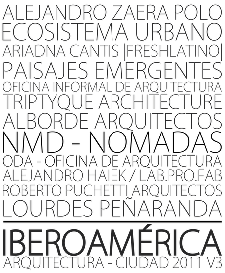 IBEROAMÉRICA – Arquitectura y Ciudad 2011 V3