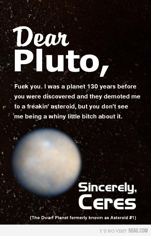Carta de Ceres a Plutón