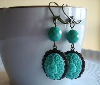 PENDIENTES BOUQUET VERDES