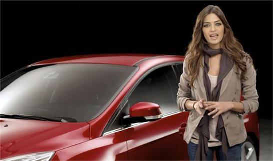 Sara Carbonero imagen del nuevo  Ford Focus