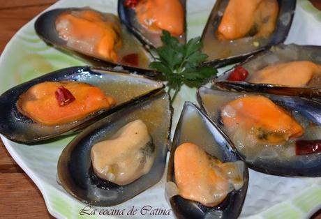 Mejillones con salsa picante