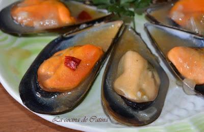 Mejillones con salsa picante