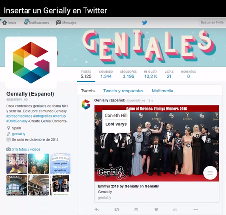 Cómo insertar tu Genially en un tuit y que sea interactivo @genially_es