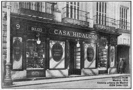 La Confitería Hidalgo de la calle Barquillo. 