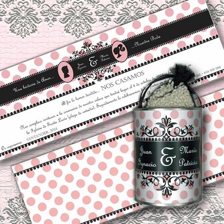 Invitación de Boda en Lata Invitación de Boda en Lata