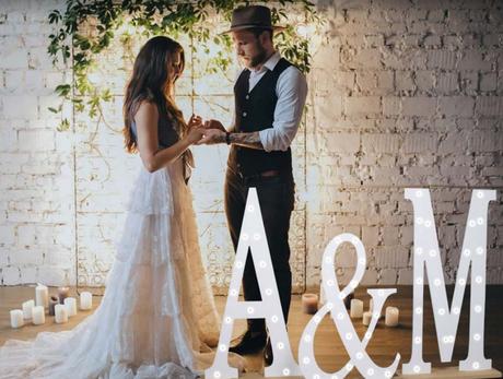 Letras gran formato para Bodas Letras gran formato para Bodas