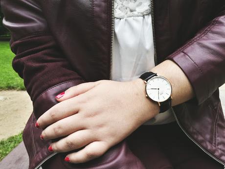 Outfit of the Day ~  Cazadora & Pantalones - Garnet Red